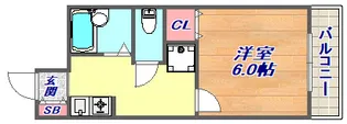 ハッピーコート甲南山手【2階】の間取り