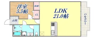 プラザ翠光【8階】の間取り