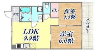 梅ヶ香住宅【1階】の間取り