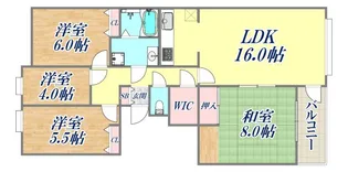 ファミーユ御影城ノ前【3階】の間取り
