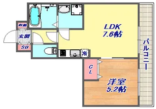 LEGALAND甲南山手【2階】の間取り