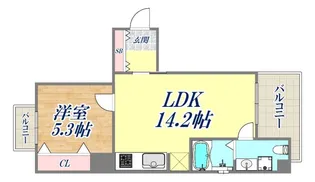 ワコーレ元町山手I.D【6階】の間取り