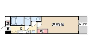 プロシード神戸元町【10階】の間取り