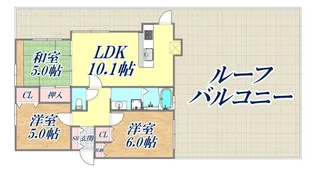 ワコーレセレナ須磨【2階】の間取り