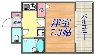 アスティオス湊川【3階】の間取り