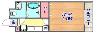エントラール石屋川【3階】の間取り