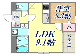 REGALEST Karumo South【3階】の間取り