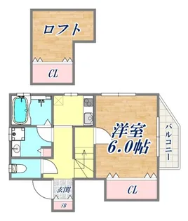 グランメール腕塚【2階】の間取り