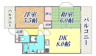 ステーションプラザ神戸西【8階】の間取り