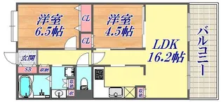 アーバネックス三宮磯辺通【6階】の間取り