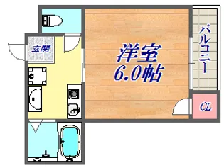 ハウスアサヒ屋【4階】の間取り