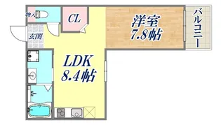 ヴィアノ灘泉通【1階】の間取り