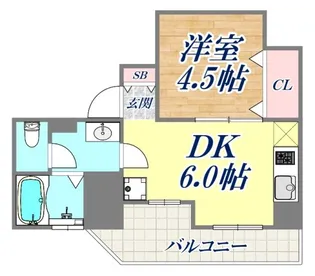 トーアハイツ【6階】の間取り
