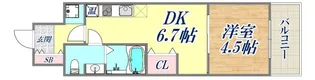 1DKの間取り画像