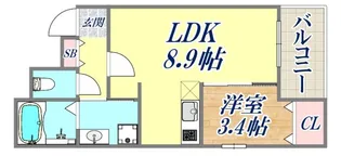 ジーメゾン垂水オアシエ【1階】の間取り