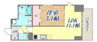 クラシェス新長田【3階】の間取り