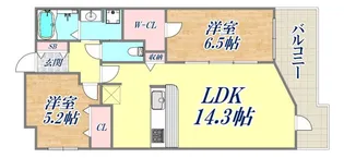 ワコーレ新神戸マスターズレジデンス【13階】の間取り