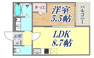 シーポート【2階】の間取り