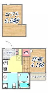オリーブテラス神戸【2階】の間取り