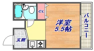 カーサパラマウント【1階】の間取り