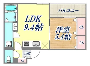 LAUREUS KUGA(ローレウス陸)【2階】の間取り