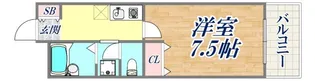 VILLA WEST 六甲【3階】の間取り