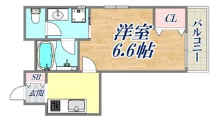 文平ハウス【3階】の間取り