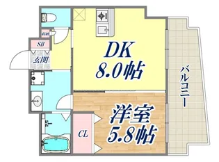 アスヴェルみなと元町Ocean Front【11階】の間取り