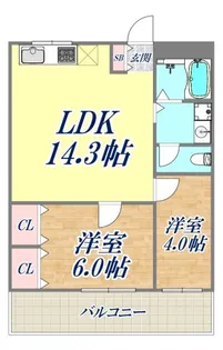 ときわ新神戸レクラン【4階】の間取り