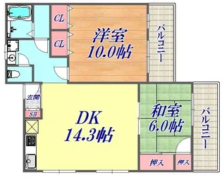 ときわ新神戸レクラン【2階】の間取り