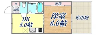 ときわ雪乃ハイツ【1階】の間取り