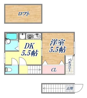 ツル菅原ハイツ【2階】の間取り