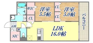 エクセルハイム東灘【2階】の間取り