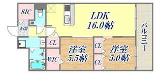エクセルハイム東灘【2階】の間取り