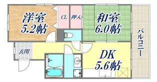 クレスト羽坂【2階】の間取り