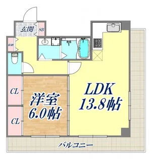 ブルームライフ兵庫【12階】の間取り