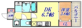 セレニテ神戸元町【8階】の間取り