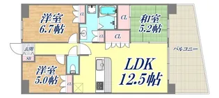 ジェイグラン須磨海浜公園【1階】の間取り