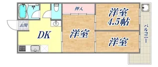 グラディート神戸2【3階】の間取り