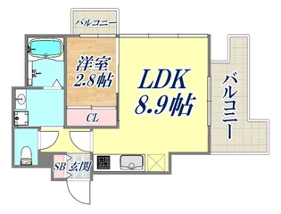SDグランツ神戸水木通【2階】の間取り