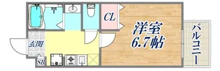 セジュール西代1 B棟【2階】の間取り