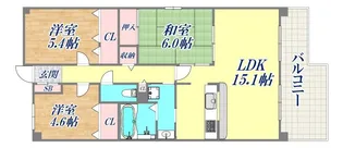 深江駅前ビル【4階】の間取り