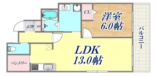 プレサンス新神戸【10階】の間取り