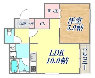 アークメゾン王子公園【1階】の間取り