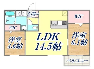 グランマーリエ松野通【3階】の間取り