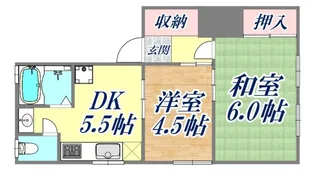 スリール灘南【2階】の間取り
