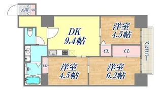 三宮パークハイム【2階】の間取り