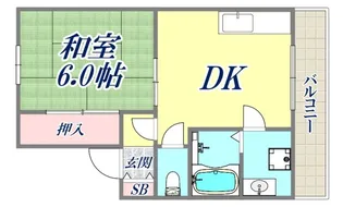 DITA笠松通【6階】の間取り