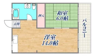 大幸ハイツ【3階】の間取り