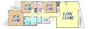 御影大蔵マンション【3階】の間取り